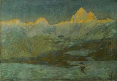 Ivan Grohar Triglavsko pogorje China oil painting art